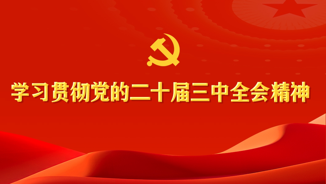学习贯彻党的二十届三中全会精神